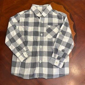 Plaid bottom down shirt